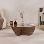 Hanah Home Liya - Venezia Walnut Mesa de Café